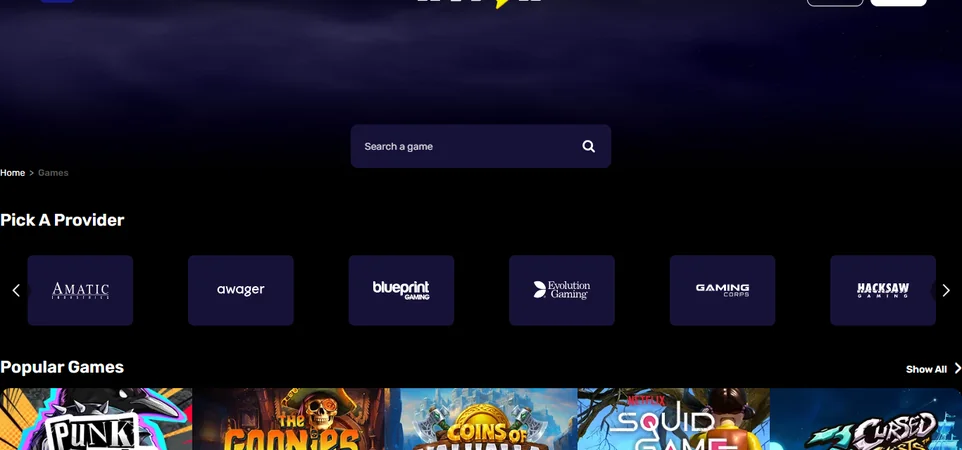 Spela slots hos Hyper Casino
